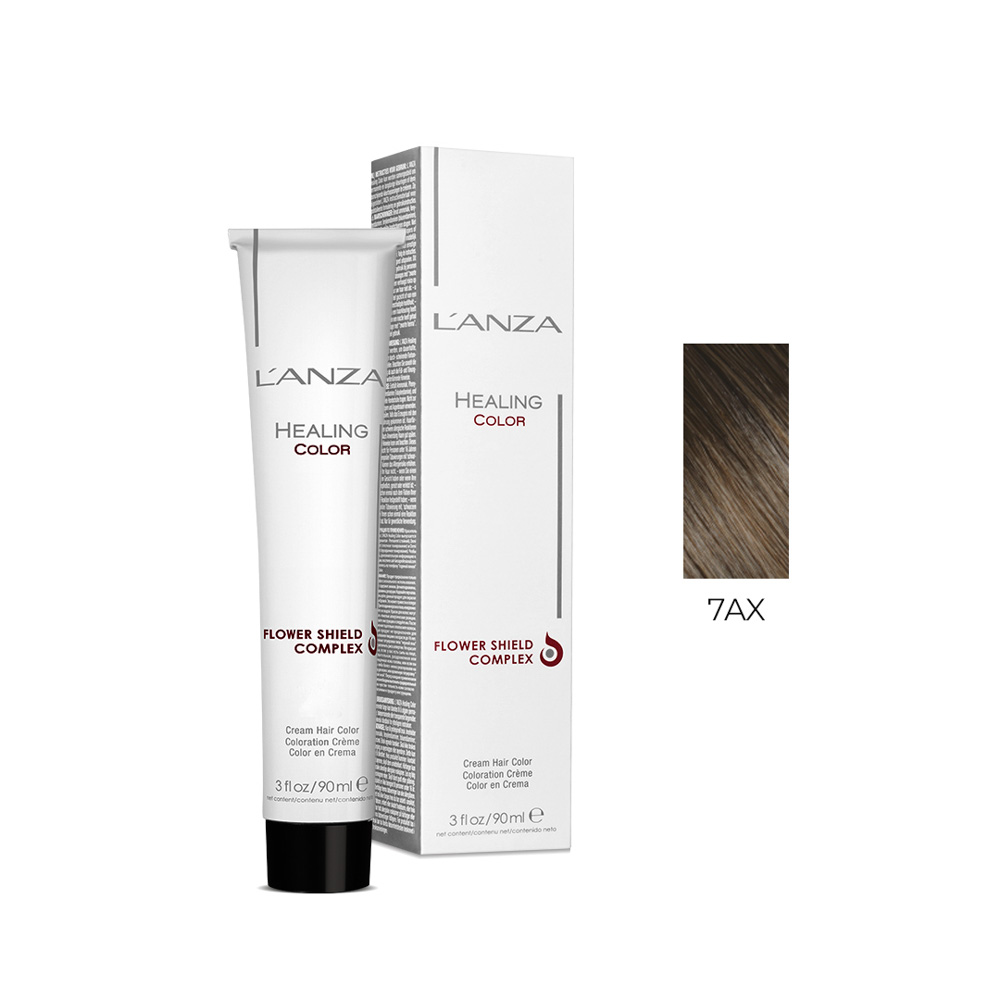 Крем-фарба для волосся LʼANZA Healing Hair Color Cream (Колір: 7AX Темний екстрапопелястий блонд) - 1